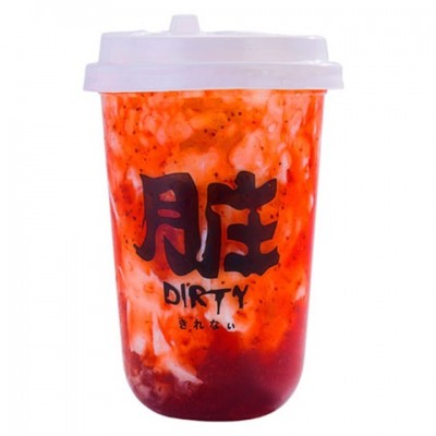 网红草莓脏脏茶