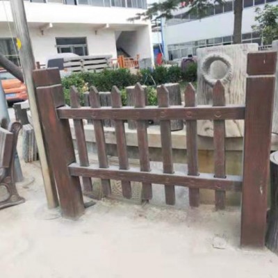 水泥仿木围栏