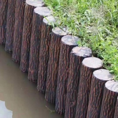 水泥仿树皮护栏